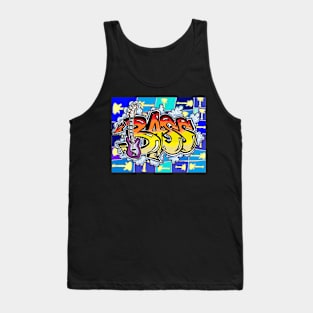 blue graffiti bass 24 Tank Top